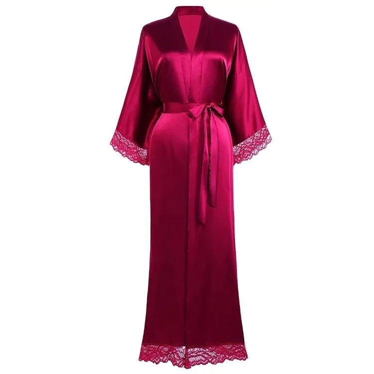 Cranberry Kimono Robe